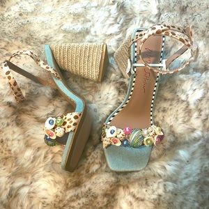 Betsy johnson Anckor leopard heels. Brand new.